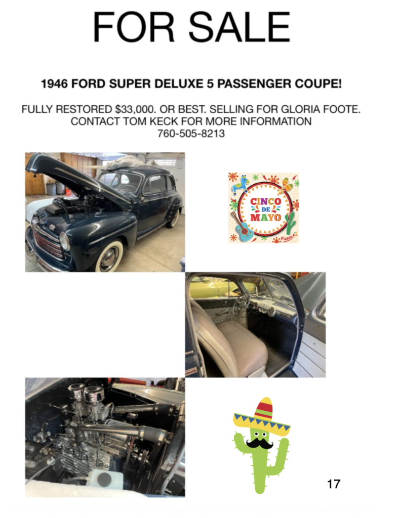 1946 FORD SUPER DELUXE COUPE for sale